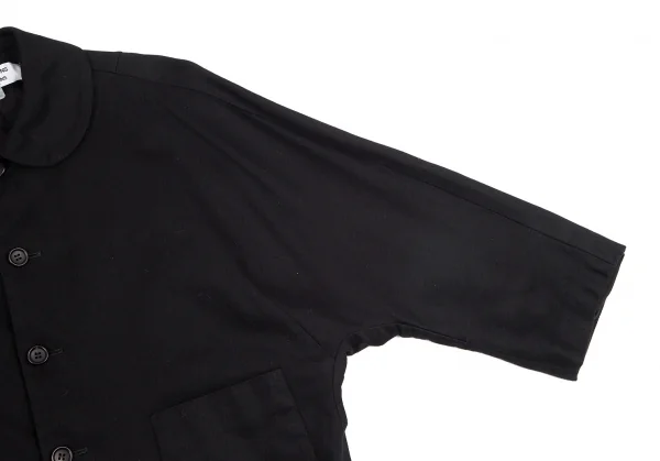 コムコム コムデギャルソンCOMME des GARCONSラウンドカラードルマンショートジャケット 黒M K-126811_005
