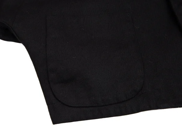 コムコム コムデギャルソンCOMME des GARCONSラウンドカラードルマンショートジャケット 黒M K-126811_009
