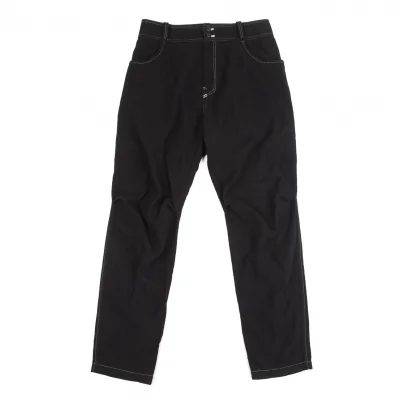 Y's White Stitched Wool Pants