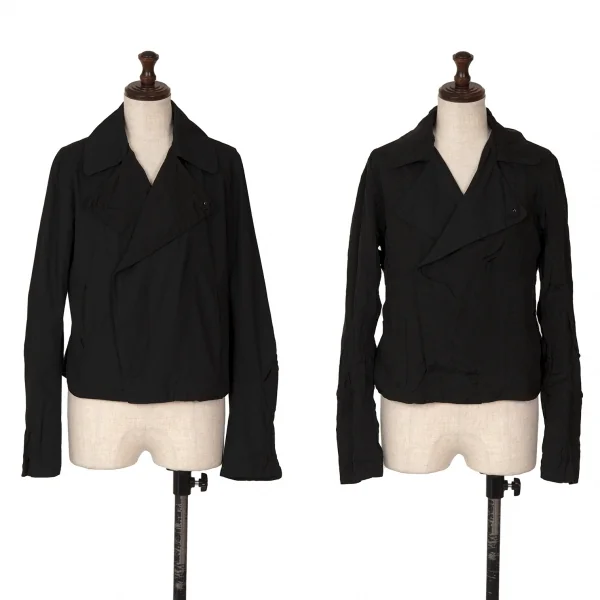 Y's Dyed Reversible Jacket Black 2 K-126843_001