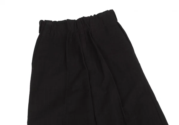 ワイズY's コットンモールスキンシャドーストライプワイドパンツ 黒1 K-126849_002