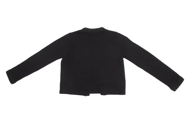 ワイズフォーリビングY's for living ボタンレスニットカーディガン 黒M位 K-126867_008