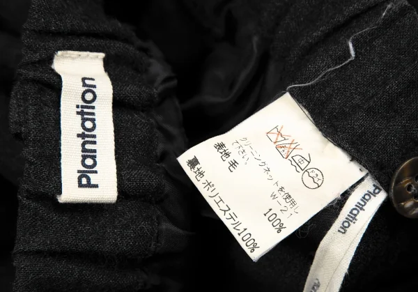 プランテーションPlantation ウールドット打ち込みスカート グレーM K-126869_015