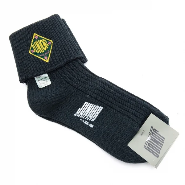 新品!ジュニアゴルチエJUNIOR GAULTIER ロゴ刺繍ソックス 深緑22cm~24cm K-126883_001