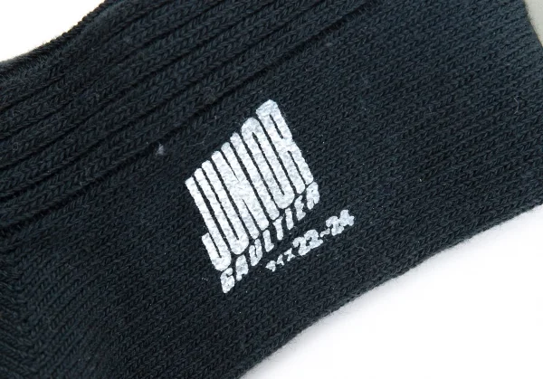 新品!ジュニアゴルチエJUNIOR GAULTIER ロゴ刺繍ソックス 深緑22cm~24cm K-126883_006