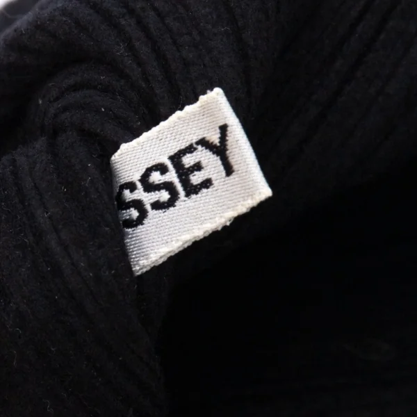 イッセイミヤケISSEY MIYAKE 起毛プリーツナップサック 黒 (K-126885)