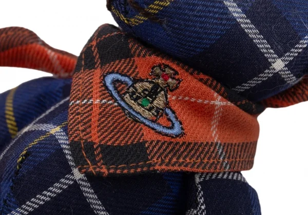 ヴィヴィアンウエストウッドVivienne Westwood タータンチェックベア ２体セット 青赤 K-126891_007