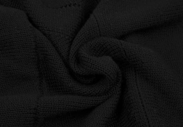 ジュンヤワタナベ コムデギャルソンJUNYA WATANABE COMME des GARCONSウールポンチョニットカーディガン 黒M K-126906_012