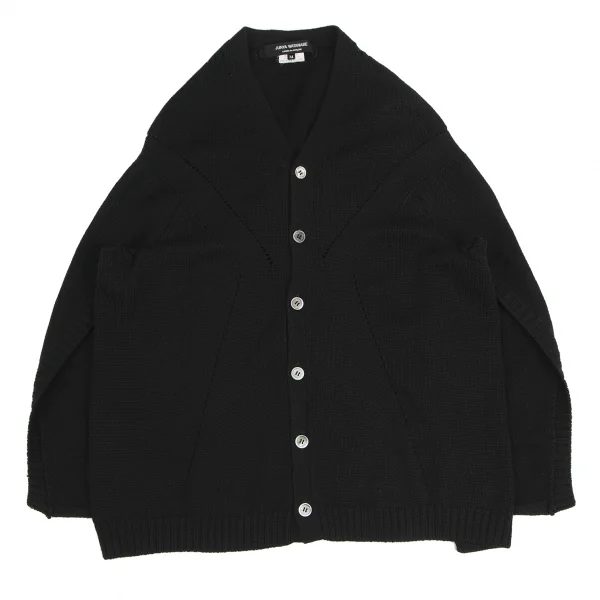 ジュンヤワタナベ コムデギャルソンJUNYA WATANABE COMME des GARCONSウールポンチョニットカーディガン 黒M K-126906_002