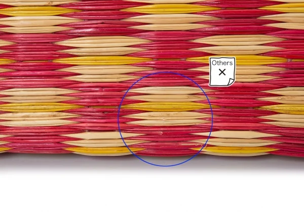 コムコム コムデギャルソン×ヘイマットアトランティカCOMME des GARCONS×HEIMAT-ATLANTICA ストロートートバッグ 赤ナチュラル K-126907_007