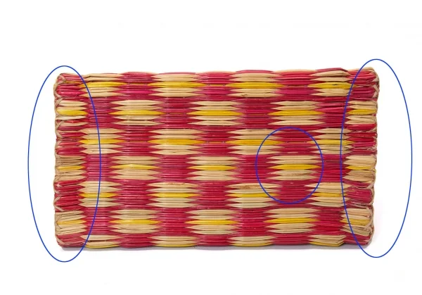 コムコム コムデギャルソン×ヘイマットアトランティカCOMME des GARCONS×HEIMAT-ATLANTICA ストロートートバッグ 赤ナチュラル K-126907_009