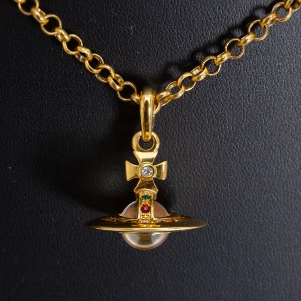 ヴィヴィアンウエストウッドVivienne Westwood タイニーオーブネックレス ゴールド K-126910_001
