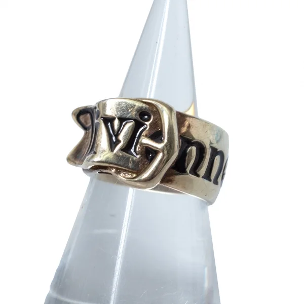 ヴィヴィアンウエストウッドVivienne Westwood ロゴベルトリング ゴールドM(13号位) K-126918_001