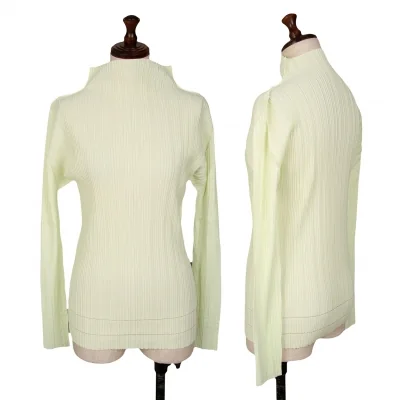 PLEATS PLEASE Mock Neck Inside Out Pleated T Shirt