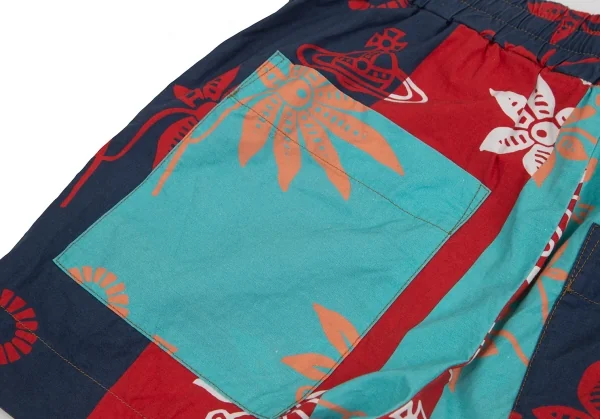 ヴィヴィアンウエストウッド レッドレーベルVivienne Westwood Red Label 切替オーブプリントハーフパンツ マルチ00 K-126954_012