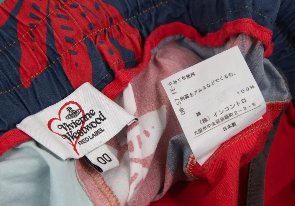 ヴィヴィアンウエストウッド レッドレーベルVivienne Westwood Red Label 切替オーブプリントハーフパンツ マルチ00 K-126954_014