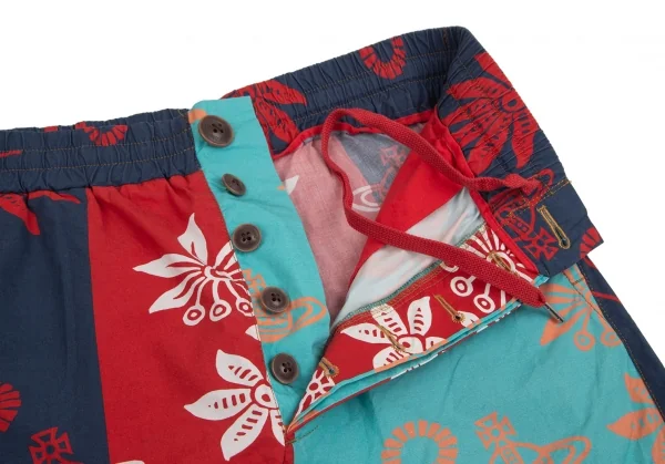 ヴィヴィアンウエストウッド レッドレーベルVivienne Westwood Red Label 切替オーブプリントハーフパンツ マルチ00 K-126954_003