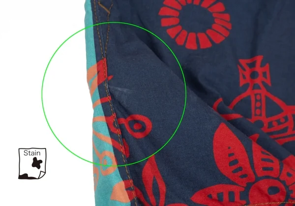 ヴィヴィアンウエストウッド レッドレーベルVivienne Westwood Red Label 切替オーブプリントハーフパンツ マルチ00 K-126954_008