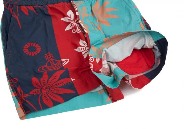 ヴィヴィアンウエストウッド レッドレーベルVivienne Westwood Red Label 切替オーブプリントハーフパンツ マルチ00 K-126954_009