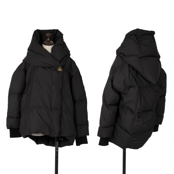 ヴィヴィアンウエストウッド レッドレーベルVivienne Westwood Red Label 変形フーディーダウンジャケット 2 黒S位 K-126955_001