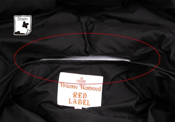 ヴィヴィアンウエストウッド レッドレーベルVivienne Westwood Red Label 変形フーディーダウンジャケット 2 黒S位 K-126955_012
