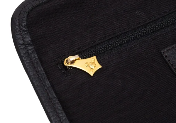 ヴィヴィアンウエストウッドVivienne Westwood オーブレオパードレザーショルダーバッグ 茶ベージュ他 K-126958_010