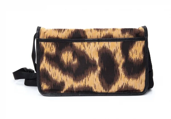 ヴィヴィアンウエストウッドVivienne Westwood オーブレオパードレザーショルダーバッグ 茶ベージュ他 K-126958_004