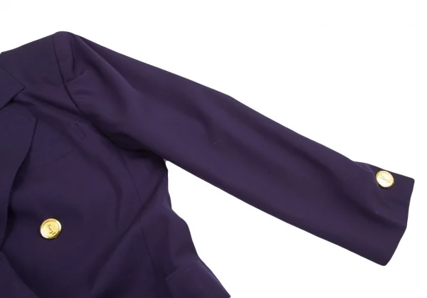 イヴサンローランYves Saint Laurent メタルボタンダブルブレストジャケット 紫M K-126961_006