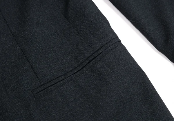 エンポリオアルマーニEMPORIO ARMANI ウール混ダブルブレストジャケット 黒46 K-126976_011