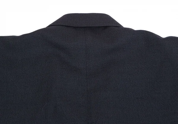 エンポリオアルマーニEMPORIO ARMANI ウール混ダブルブレストジャケット 黒46 K-126976_016