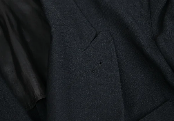 エンポリオアルマーニEMPORIO ARMANI ウール混ダブルブレストジャケット 黒46 K-126976_004