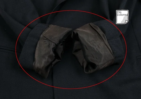 エンポリオアルマーニEMPORIO ARMANI ウール混ダブルブレストジャケット 黒46 K-126976_008