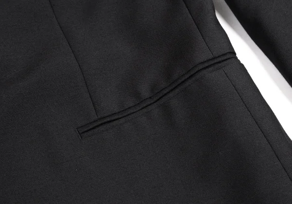 イヴサンローランYves Saint Laurent diffusion hommes  ウールダブルブレスト 黒L位 K-126980_010