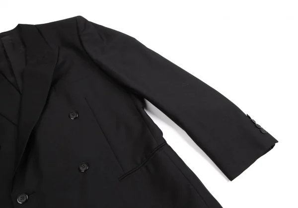 イヴサンローランYves Saint Laurent diffusion hommes  ウールダブルブレスト 黒L位 K-126980_007
