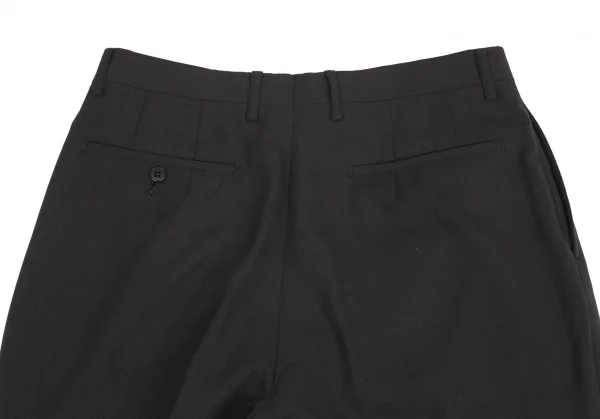 ヨウジヤマモト ダーバンYohji Yamamoto DURBAN A.A.R ウールツータックストレートパンツ チャコールグレーXL K-126990_010