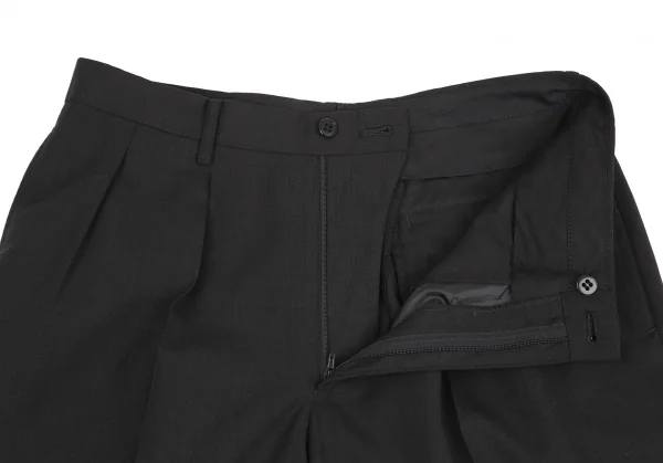 ヨウジヤマモト ダーバンYohji Yamamoto DURBAN A.A.R ウールツータックストレートパンツ チャコールグレーXL K-126990_004