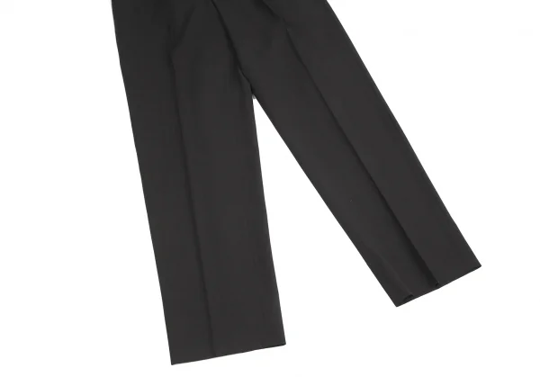 ヨウジヤマモト ダーバンYohji Yamamoto DURBAN A.A.R ウールツータックストレートパンツ チャコールグレーXL K-126990_007