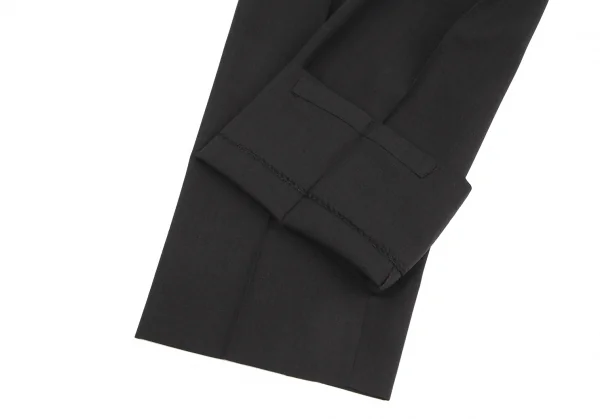 ヨウジヤマモト ダーバンYohji Yamamoto DURBAN A.A.R ウールツータックストレートパンツ チャコールグレーXL K-126990_008