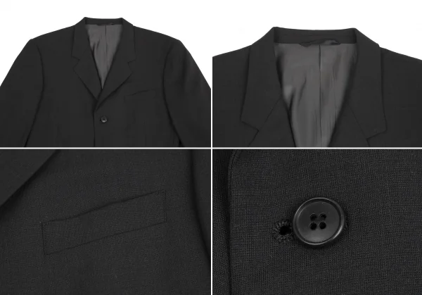 ヨウジヤマモト ダーバンYohji Yamamoto DURBAN A.A.R ウールセットアップスーツ チャコールグレーXL K-126991_003