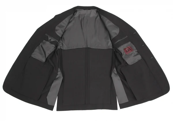 ヨウジヤマモト ダーバンYohji Yamamoto DURBAN A.A.R ウールセットアップスーツ チャコールグレーXL K-126991_006