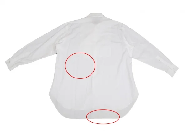 ヨウジヤマモト プールオムYohji Yamamoto POUR HOMMEストールカラーロングプルオーバーシャツ 白M K-126996_011