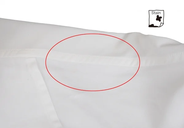 ヨウジヤマモト プールオムYohji Yamamoto POUR HOMMEストールカラーロングプルオーバーシャツ 白M K-126996_003