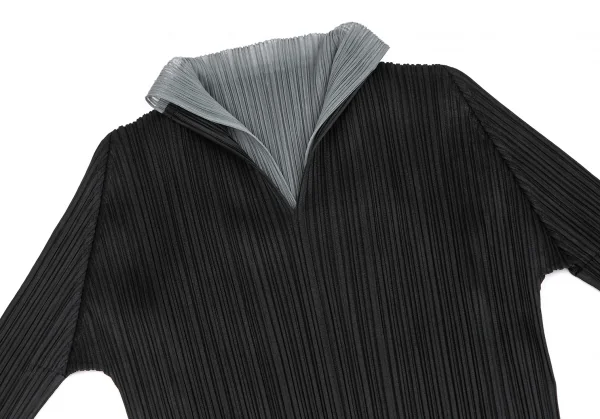 PLEATS PLEASE Layered V Neck T Shirt K-127031_003