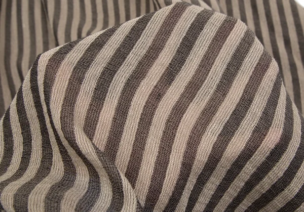 プランテーションPlantation リネンポリボーダーセットアップ ベージュチャコールM K-127055_017