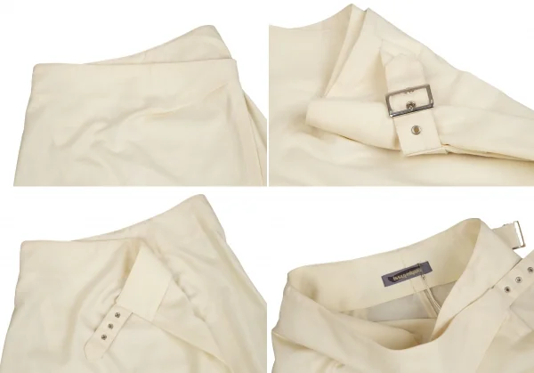 ISSEY MIYAKE Wool Stand Collar Jacket & Wrap Skirt K-127060_012