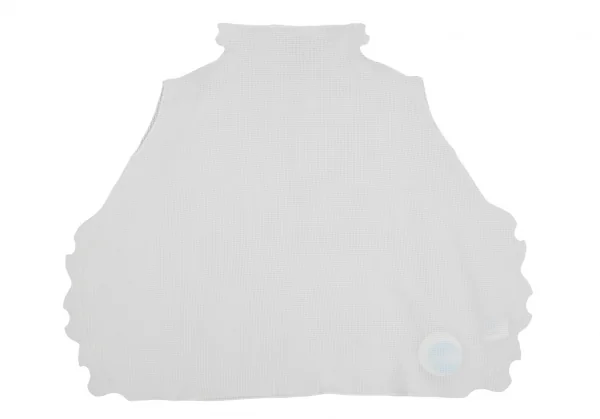 イッセイミヤケ ミーISSEY MIYAKE me ストレッチプリーツノースリーブカットソー 白F K-127068_002