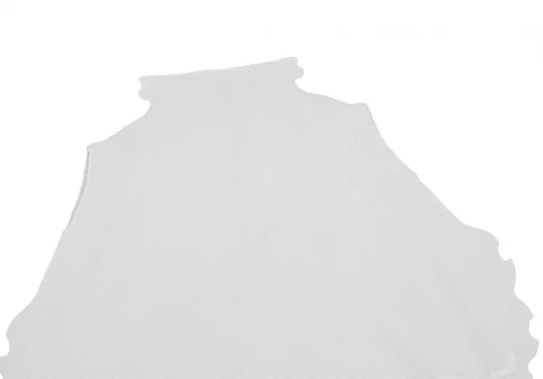 イッセイミヤケ ミーISSEY MIYAKE me ストレッチプリーツノースリーブカットソー 白F K-127068_003