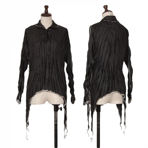 PLEATS PLEASE Wrinkled Pleats Shirt Black 3 K-127076_001