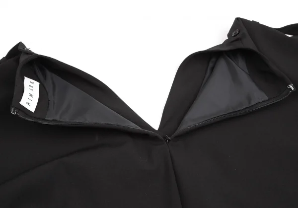 リムアークRIM.ARK ロングショルダーベルトVネックワンピース 黒F K-127082_013