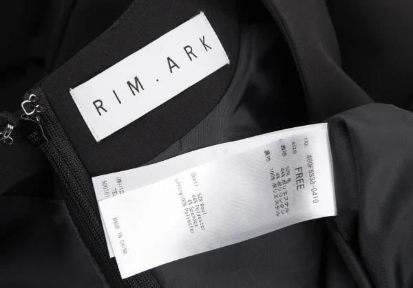 リムアークRIM.ARK ロングショルダーベルトVネックワンピース 黒F K-127082_015